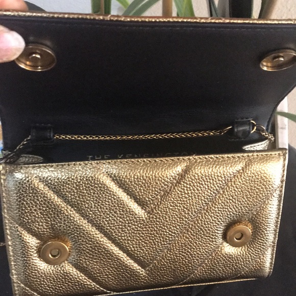 Kurt Geiger London Extra Mini Kensington Metallic Bronze Hardware Crossb… - Picture 15 of 16